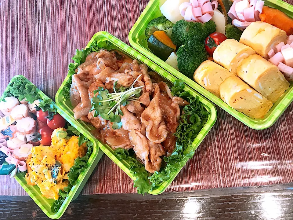 🍱生姜焼き弁当|りかさん