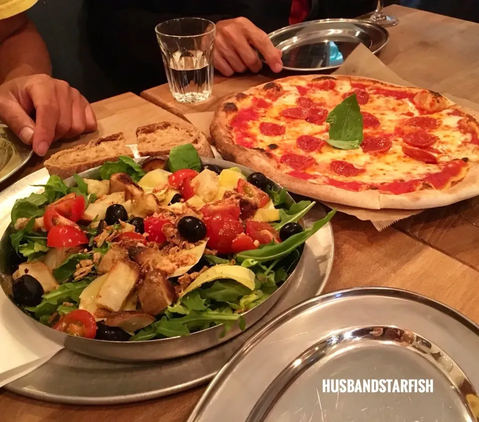 Vegi Pizza & Salad @ The Pizza Room, Mile End, UK, 27th Jun 2018|KazutoEESさん