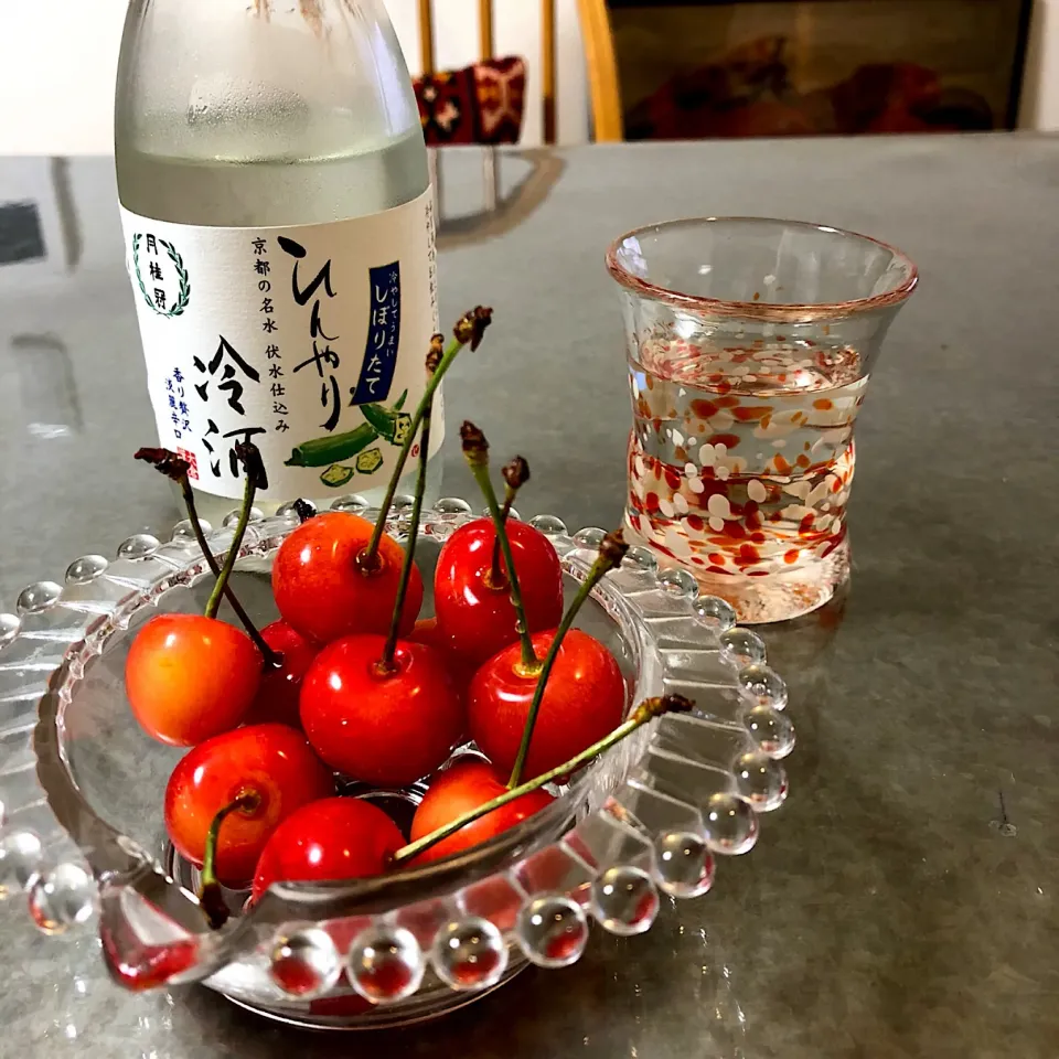 さくらんぼ🍒と月桂冠🍶|nao子さん