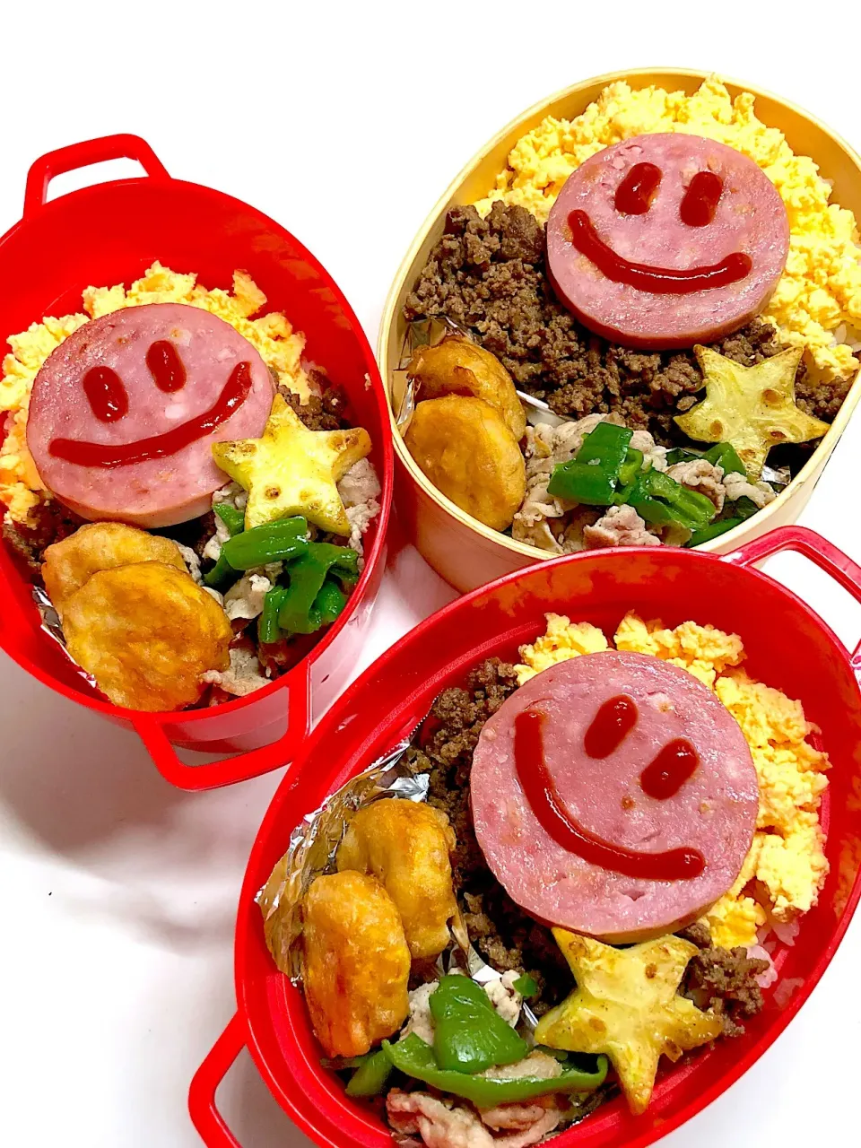 暑い…からSmileでそぼろ弁当🍙|三姉妹のママさん