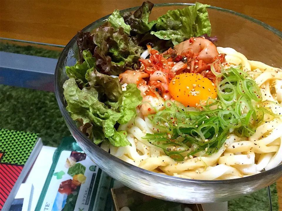 暑い夏にさっぱり美味しい！釜玉風チョレギうどん|AyuChさん