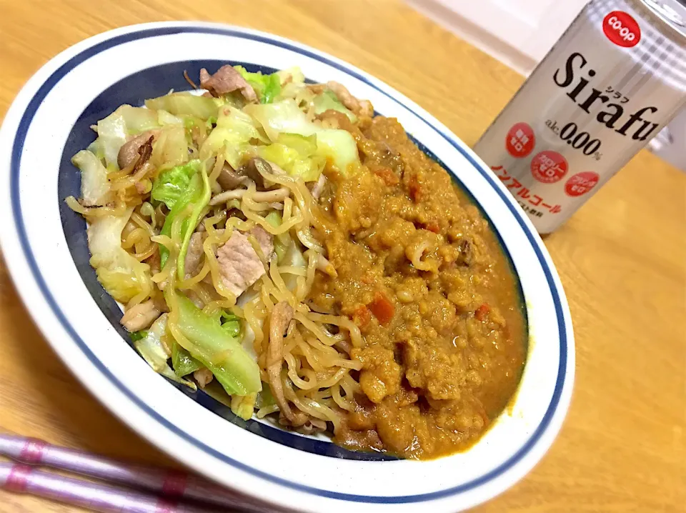 Snapdishの料理写真:カレー焼きそば☆|あやさん