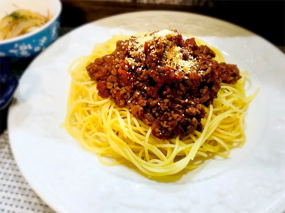 ミートソースパスタ🍝|ぎゅうさん