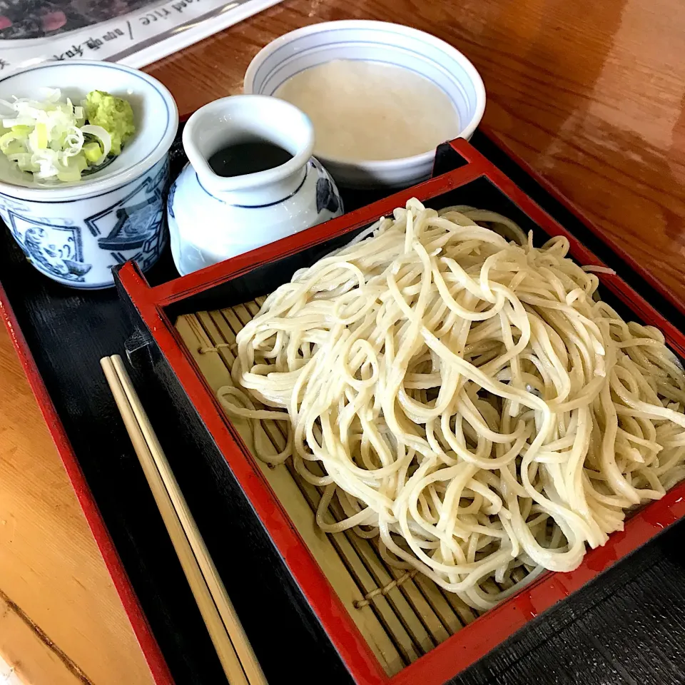 Snapdishの料理写真:つけとろろそば 大盛@池本茶屋(忍野八海)|塩豚骨さん