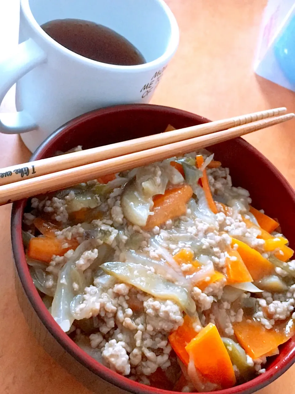 たっぷり野菜のそぼろ丼|まぁちゃん💉💉さん