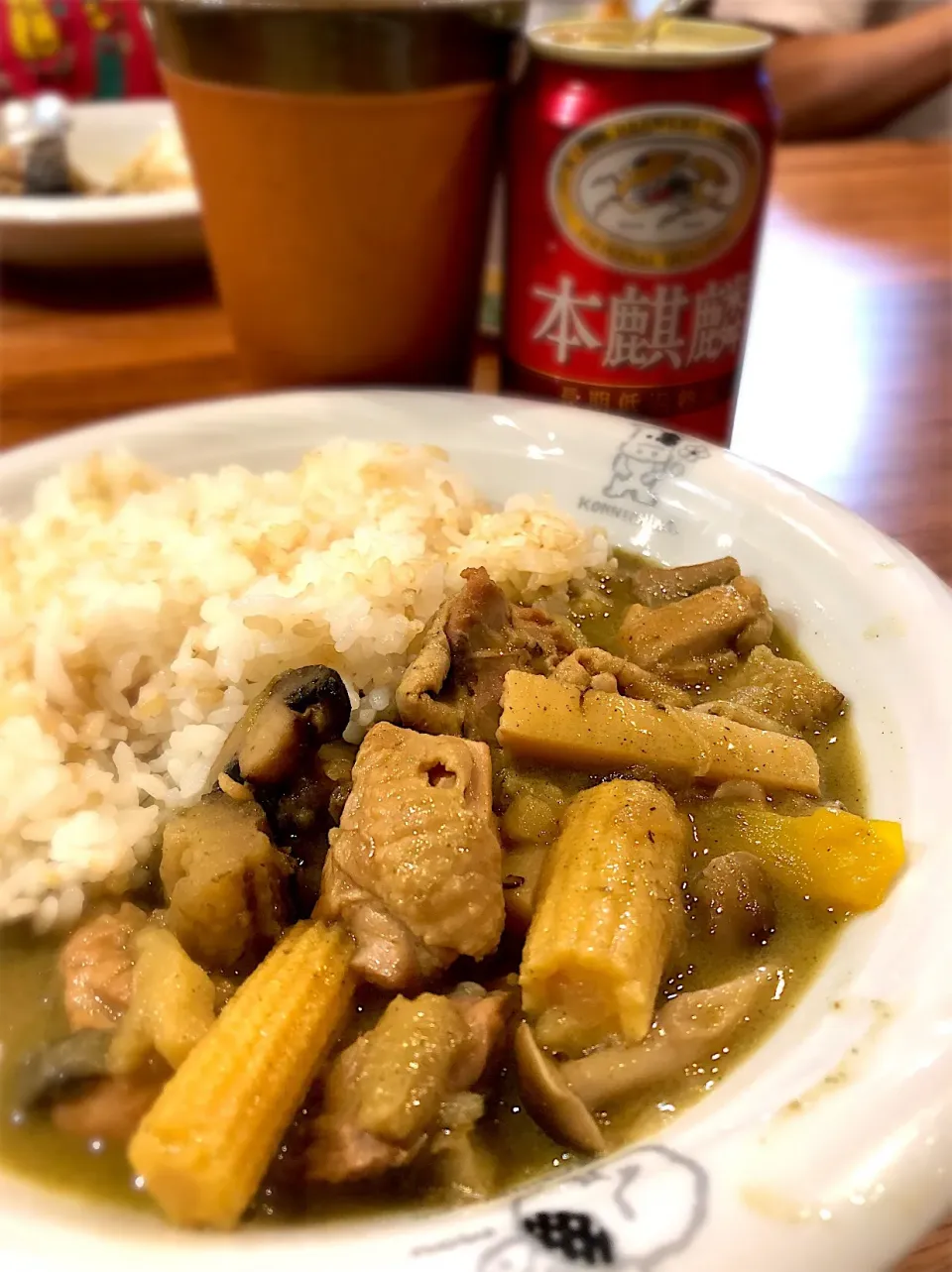 グリーンカレー
玄米の混合ご飯で。|Hiro Yanさん