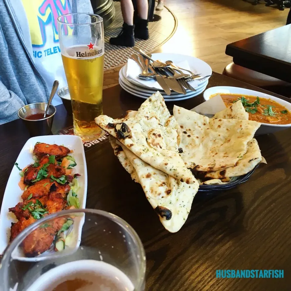 Chicken & King prawn Curry & Cheese Nan @ Hen & Chicken, Birmingham, UK, 30th Jun 2018|KazutoEESさん