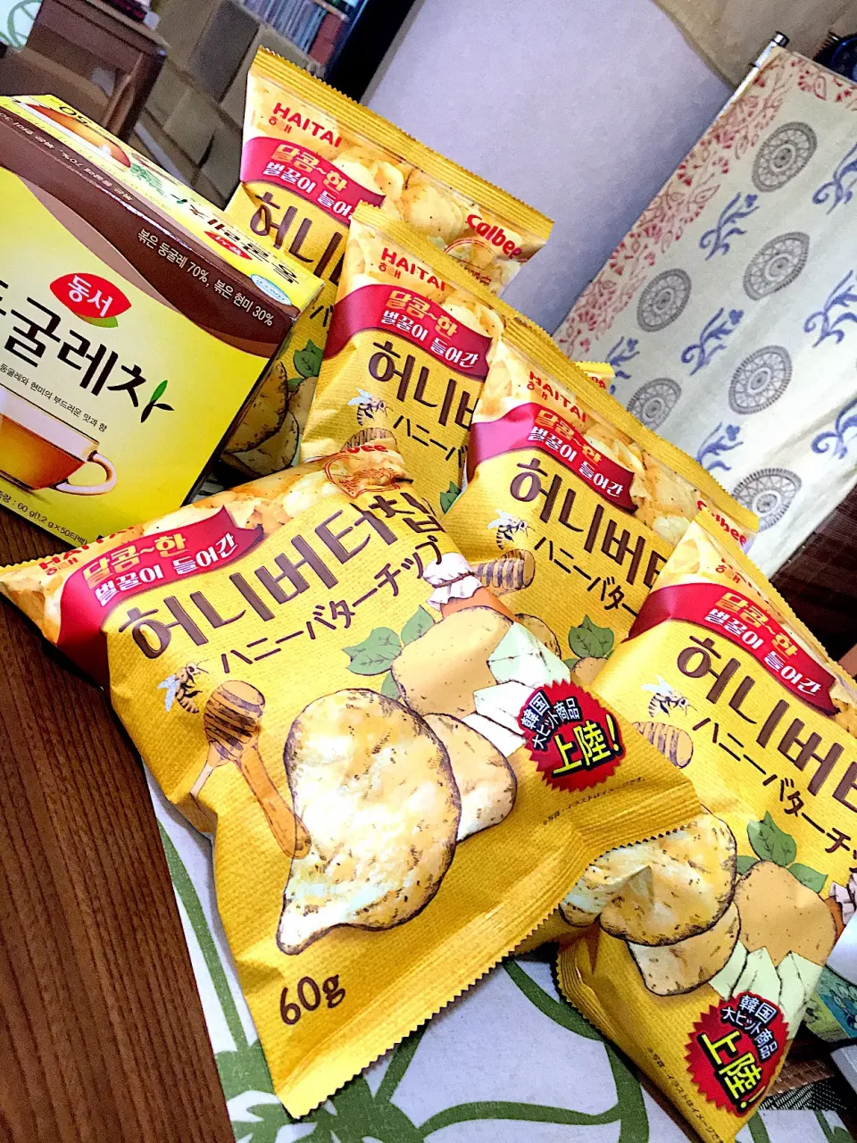 ハニーバターチップス🍯🇰🇷 Calbee さん🍯 なかなかのあきんどだわ🤣 허니버터집|🌿ぴぴさん