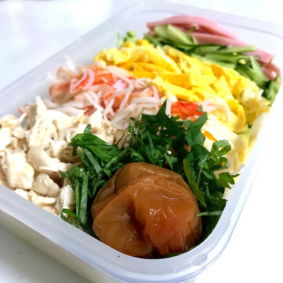 冷やし中華弁当( •̀ᄇ• ́)ﻭ❤️ #麺弁当|さくらさん