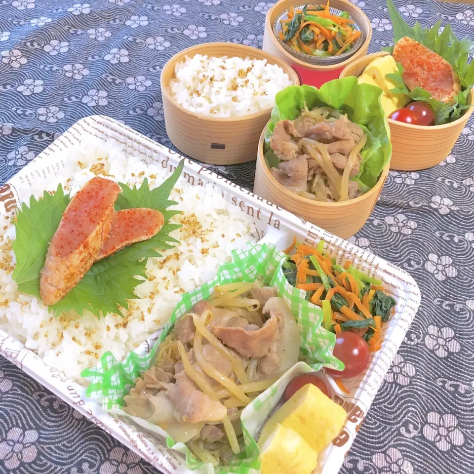 20180702 mon・王子お弁当◡̈⋆（手前）・myお弁当◡̈⋆（奥）|《 Rie 》pochiko3xxxさん