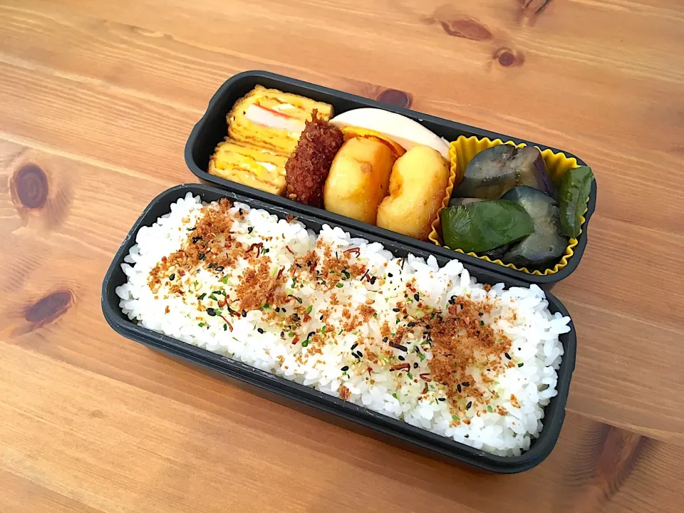 芋餅&茄子の揚げ浸し弁当|Emi Mikadoさん