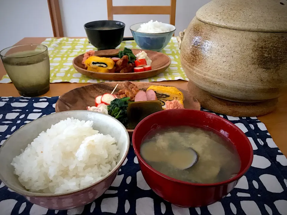 土鍋で炊いたミルキークイーンと大きなしじみのお味噌汁|ぴーまんさん