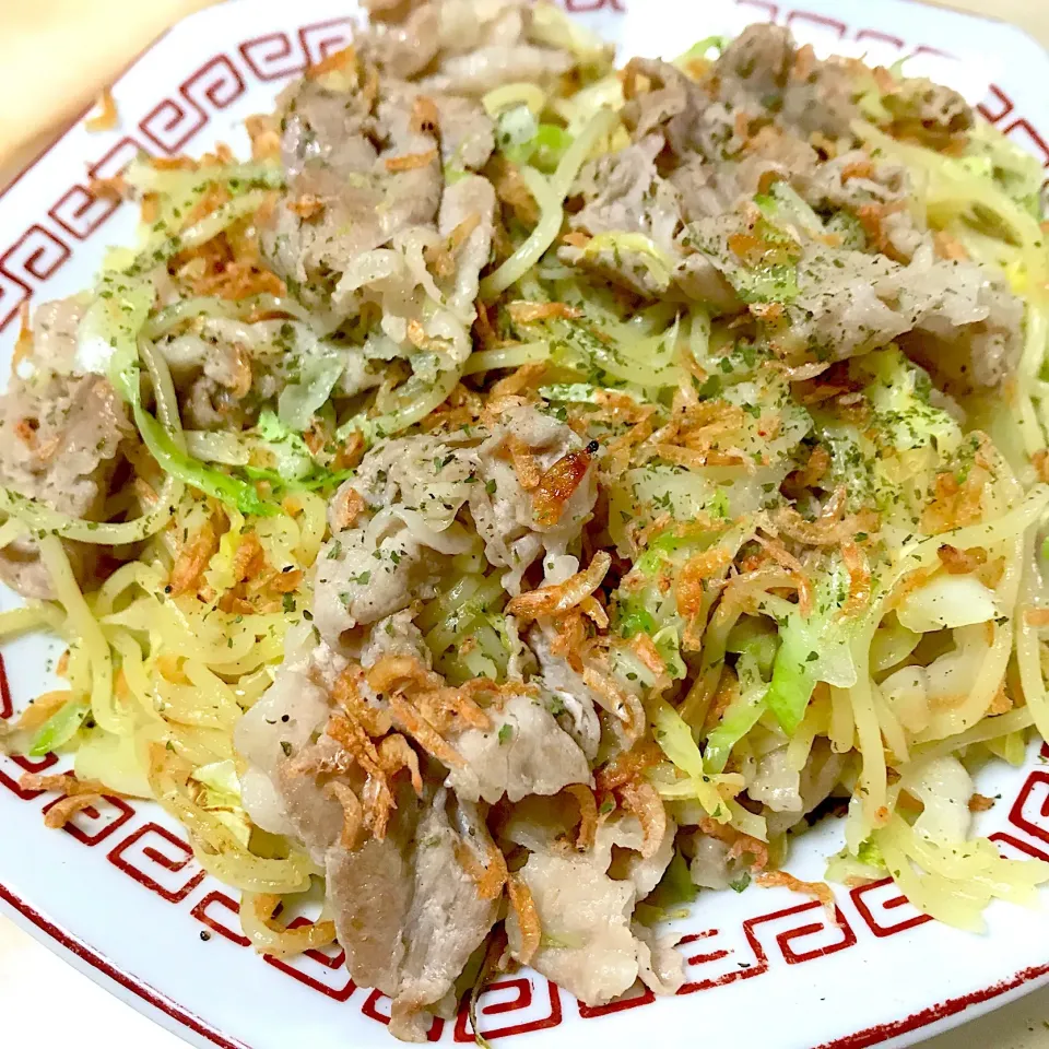 素干し網エビ塩焼きそば|こじゅわいさん