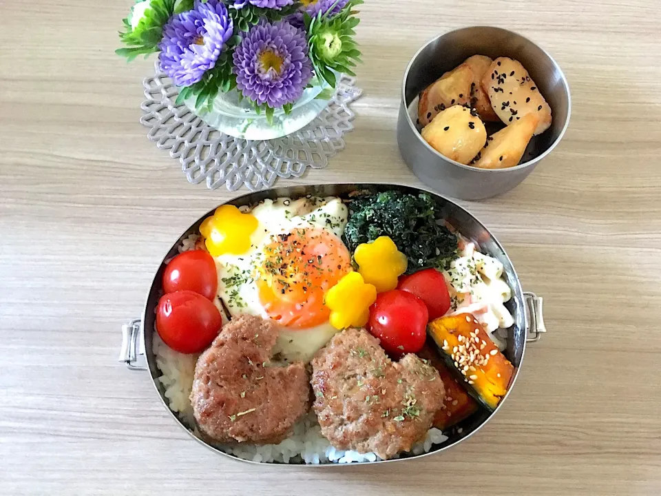 Snapdishの料理写真:#和風ハンバーグ  弁当|michicoさん