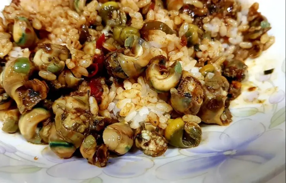 saute sea snails in spicy sauce|steven z.y.さん