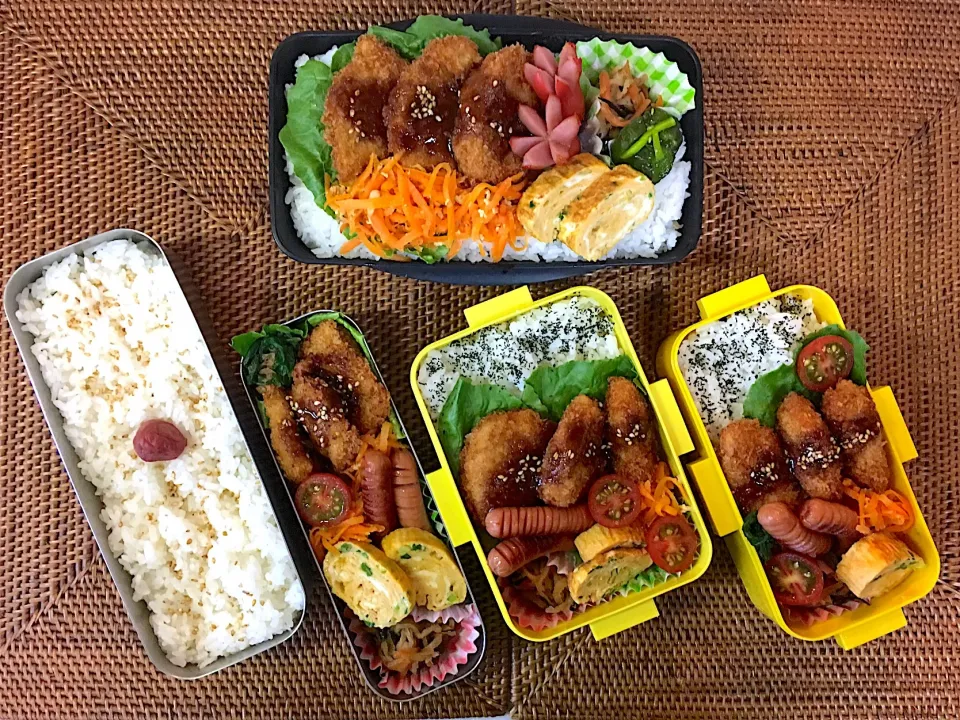 #中高生弁当  #父ちゃん弁当  #のっけ弁当 #ヒレカツ|よちこさん