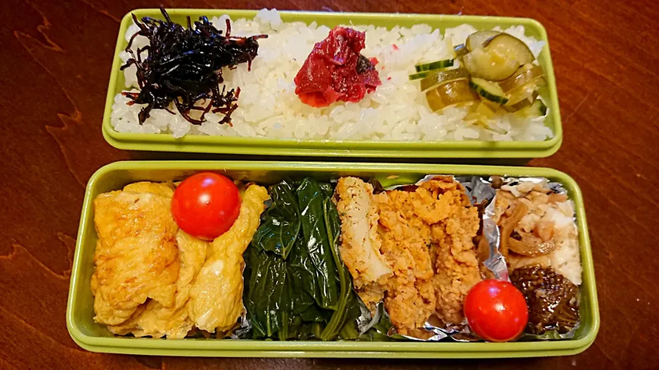 フライドチキン弁当
 #今日のお弁当|りょーさん