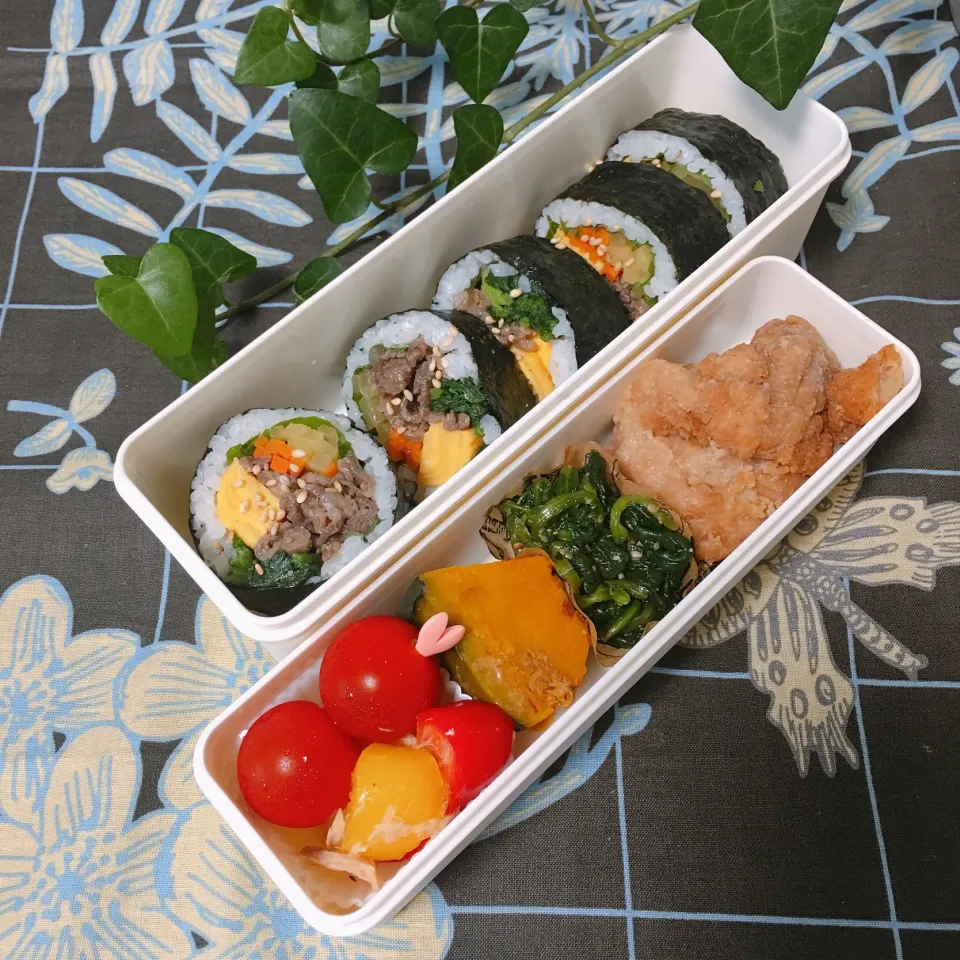 2018.7.3 today's obentoキンパ弁当😋|YummyKさん