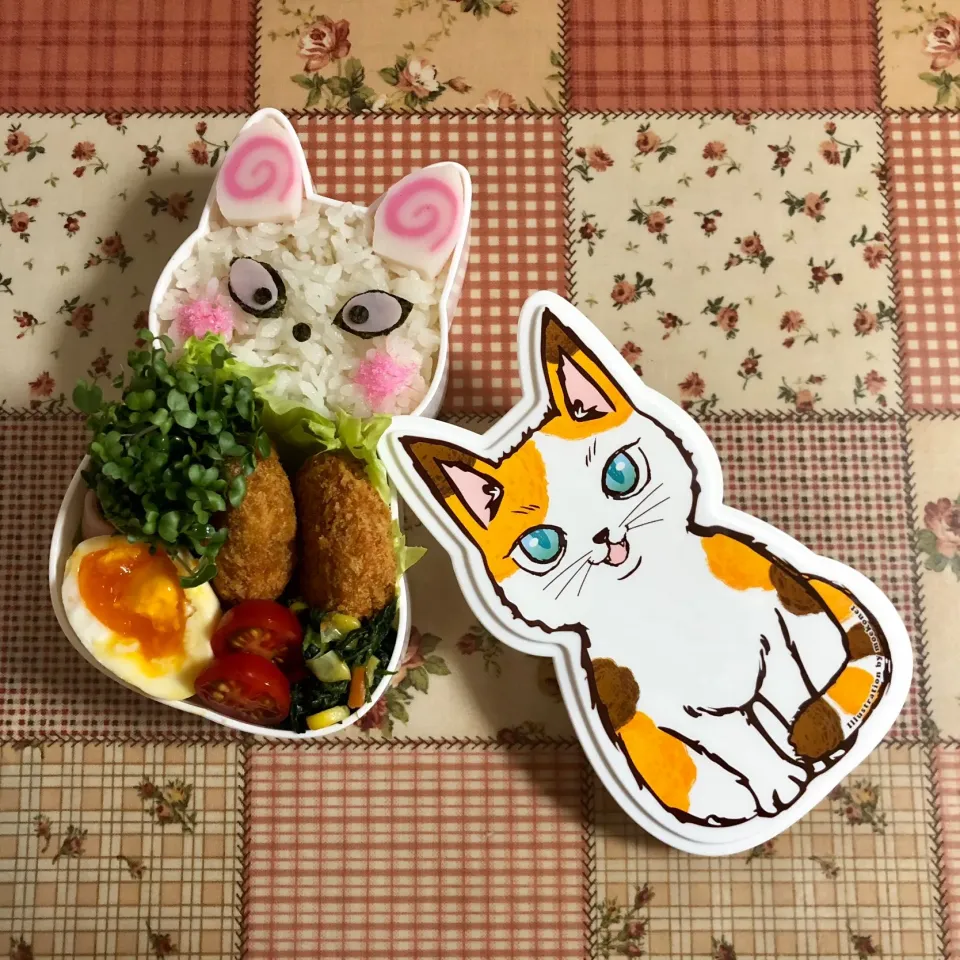 Snapdishの料理写真:ねこ弁当🍱|＊ゆみしぼり＊さん