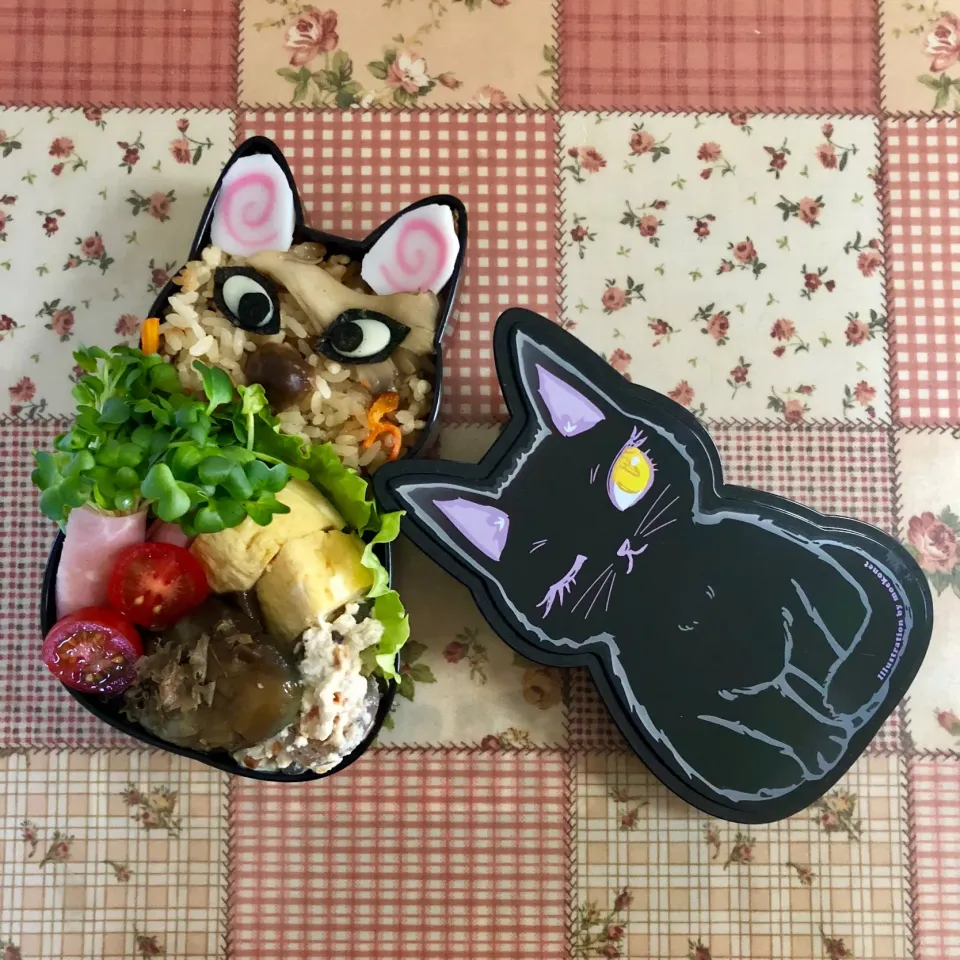 Snapdishの料理写真:ねこ弁当🍱|＊ゆみしぼり＊さん