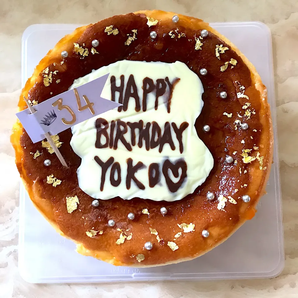 誕生日チーズケーキ|ぷわこさん