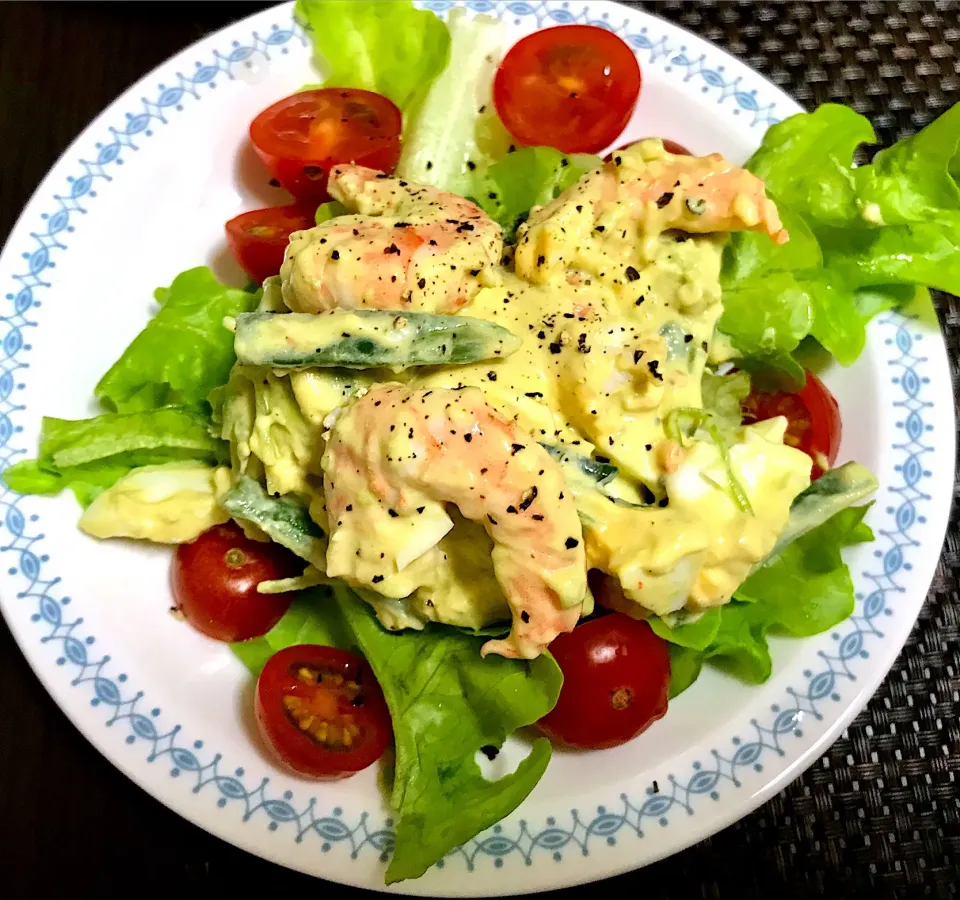 えびアボカドのスイートチリマヨサラダ🥗|ナタママさん