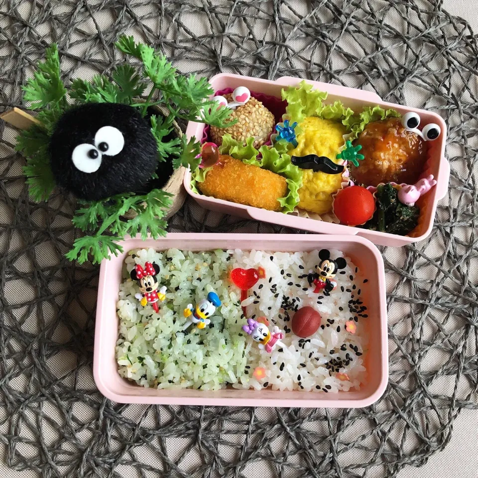 Snapdishの料理写真:7/4❤︎娘の日の丸🇯🇵弁当❤︎ 🍀✨🍀✨ #今日のお弁当 #弁当 #お昼ごはん #娘弁当 #ランチ #ディズニー|Makinsさん