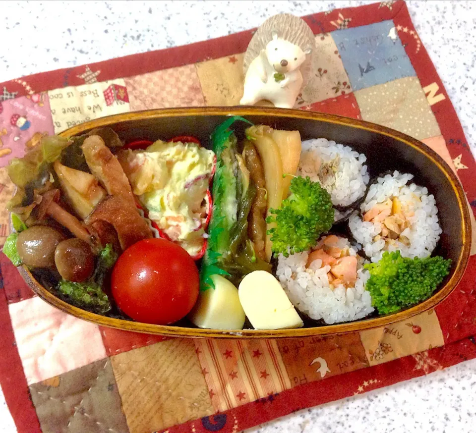 今日のお弁当😊 #わっぱ弁当  #夫弁当  #地味弁|naonaomimichanさん