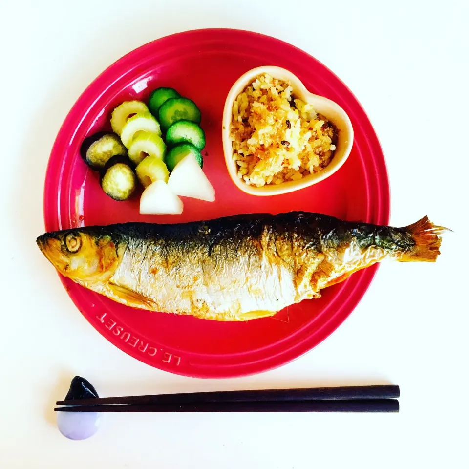 Snapdishの料理写真:子持ちニシンの塩焼き🐟|sakiさん