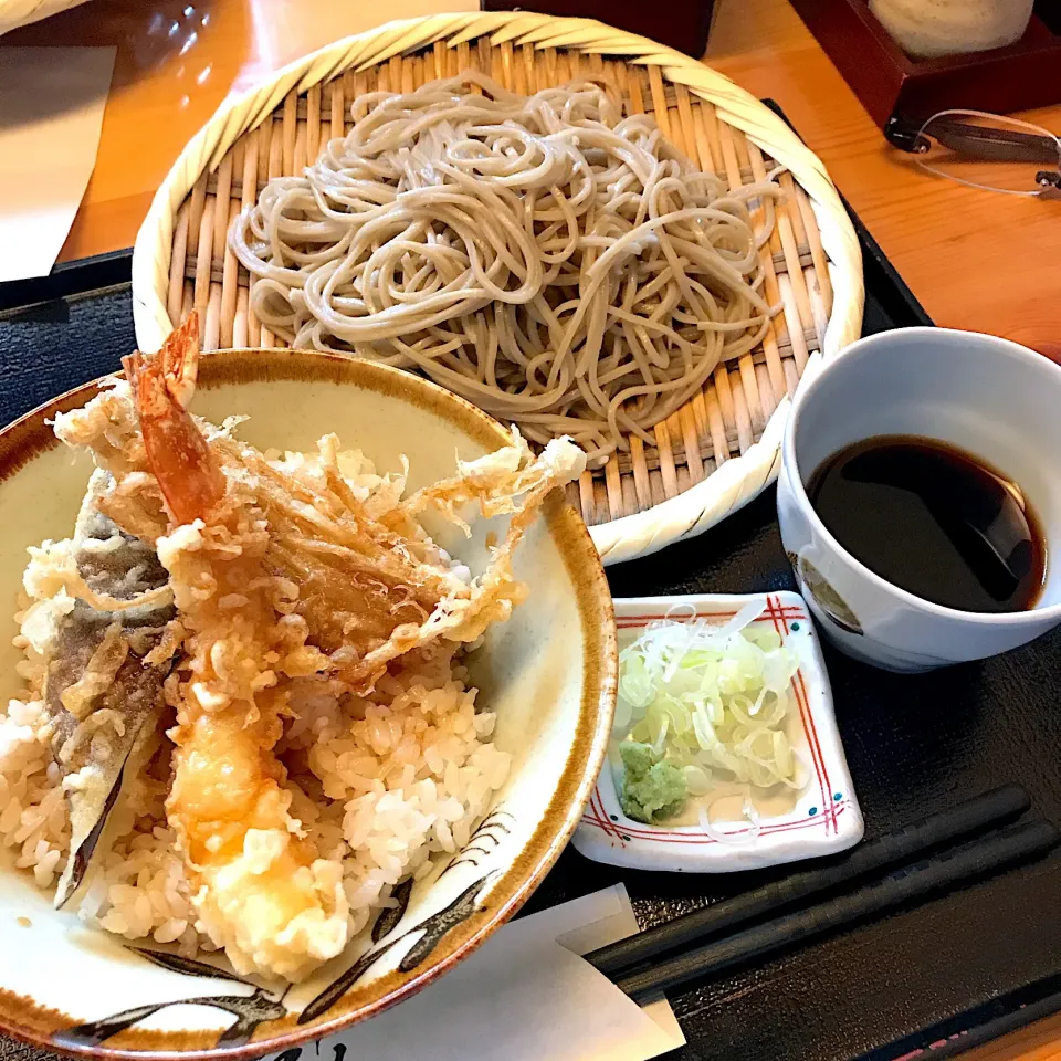 天丼セット@長谷川(虎ノ門)|塩豚骨さん