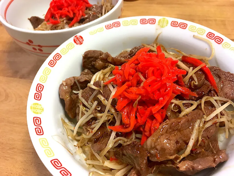 ハラミ焼肉丼で、夏バテ防止‼️|かおちゃんさん