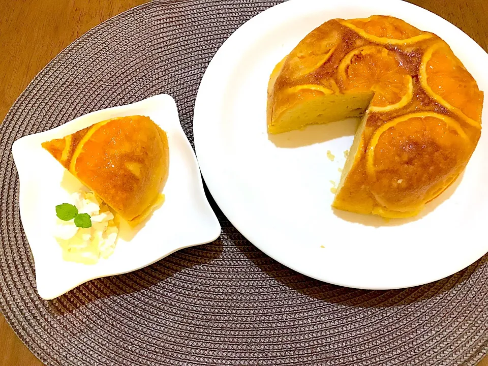 炊飯器で作るオレンジチーズケーキ|ゆうかさんさん