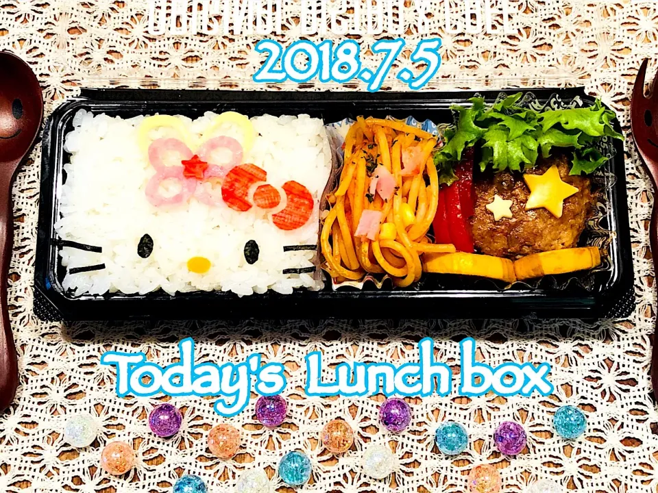 Snapdishの料理写真:本日の短大生弁🍱😋
今日は、織姫のキティちゃん(ﾐ･｡･ﾐ)♡🎋⭐*ﾟ|あさちゃん☆さん