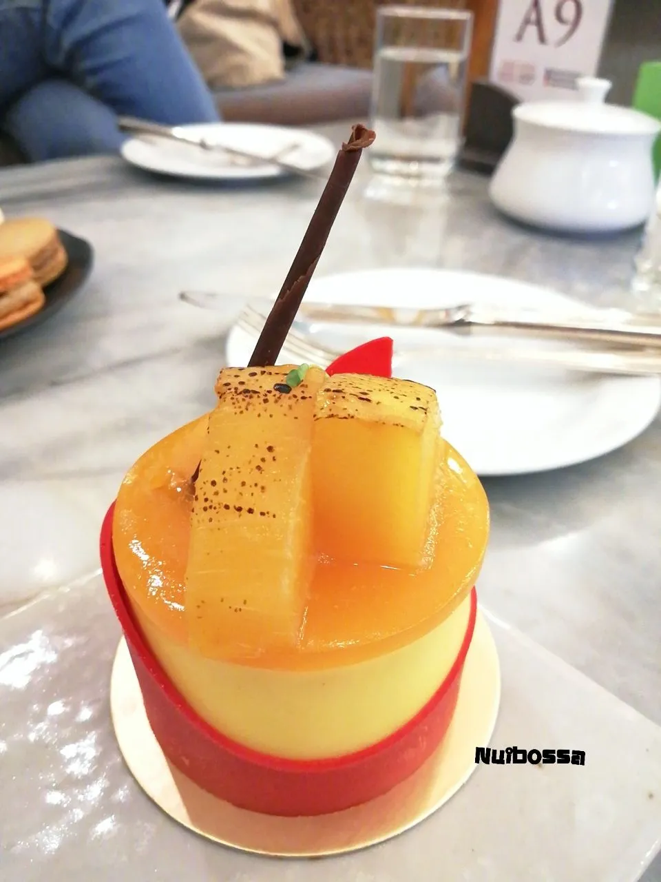 Snapdishの料理写真:"Mango Mousse Cake"🍰🍵☕|nuibossa fb.Nui Bossaさん