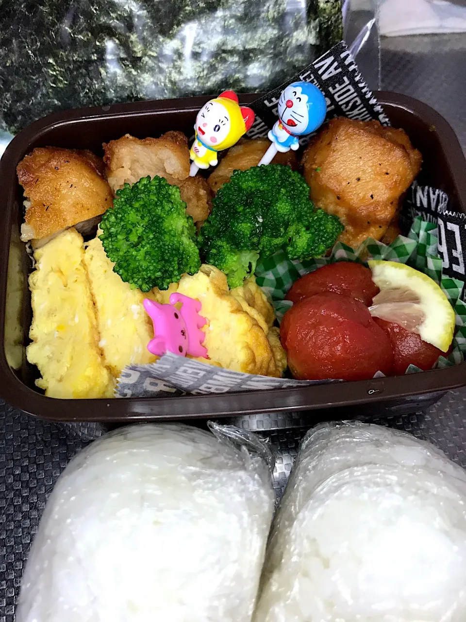 Snapdishの料理写真:7/7 #中1女子弁当  #部活弁当  #オニギリ|みぽりんさん