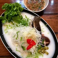 Snapdishの料理写真:エイお粥”โจ๊กปลากระเบนจ้า ..ของหายาก”😋🐟ทานข้าวเที่ยง..บ่ายแก่ๆกันจ้า😅@Little Bangkok kyobashi👍🇹🇭|Porr Ishidaさん