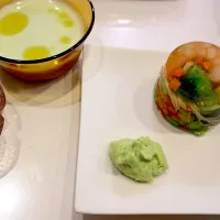 Snapdishの料理写真:夏野菜のゼリー寄せ|さや助さん