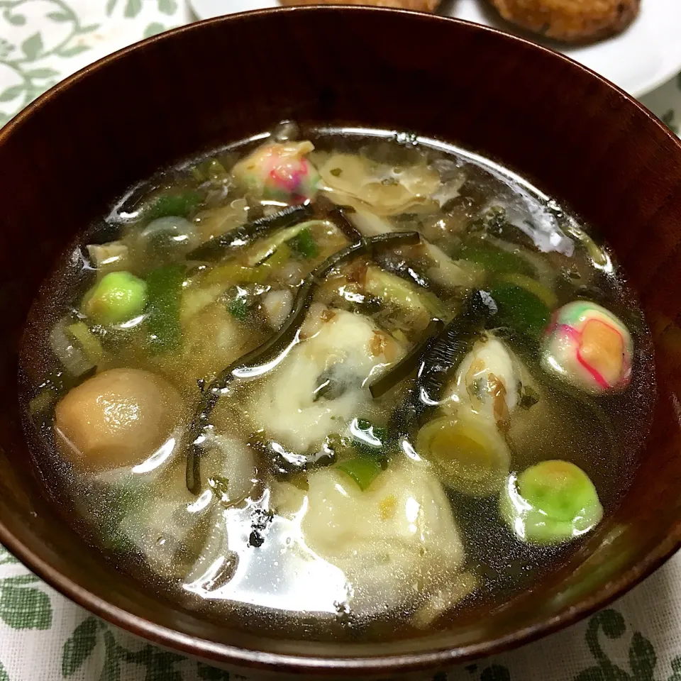 湯葉とお麩のお吸い物|こいちさん