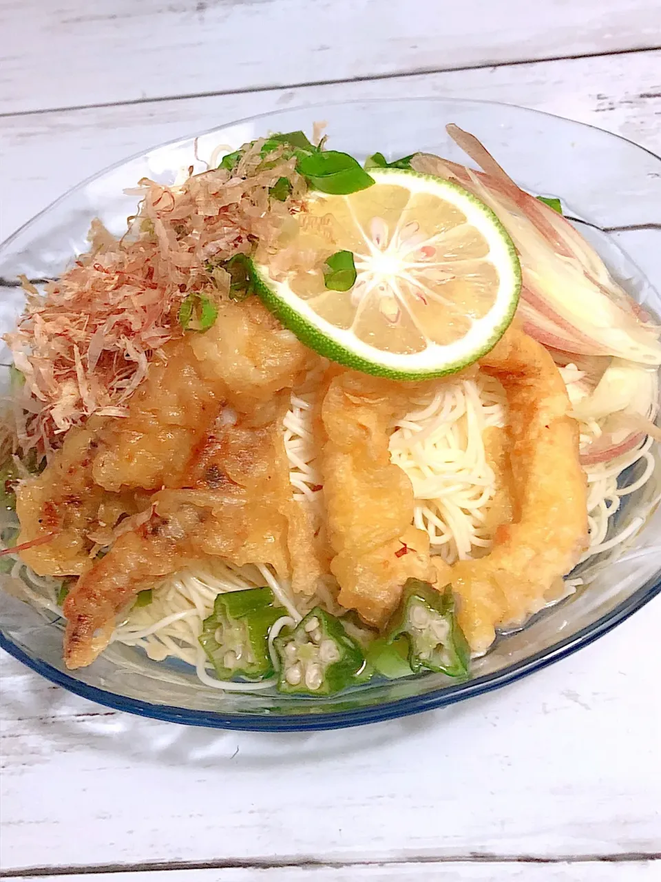 イカ天のせ🎋七夕玉子素麺|ゆっきー♪さん