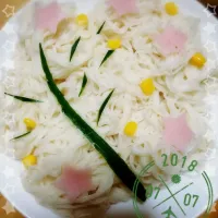 Snapdishの料理写真:七夕そうめん|まむちょこさん