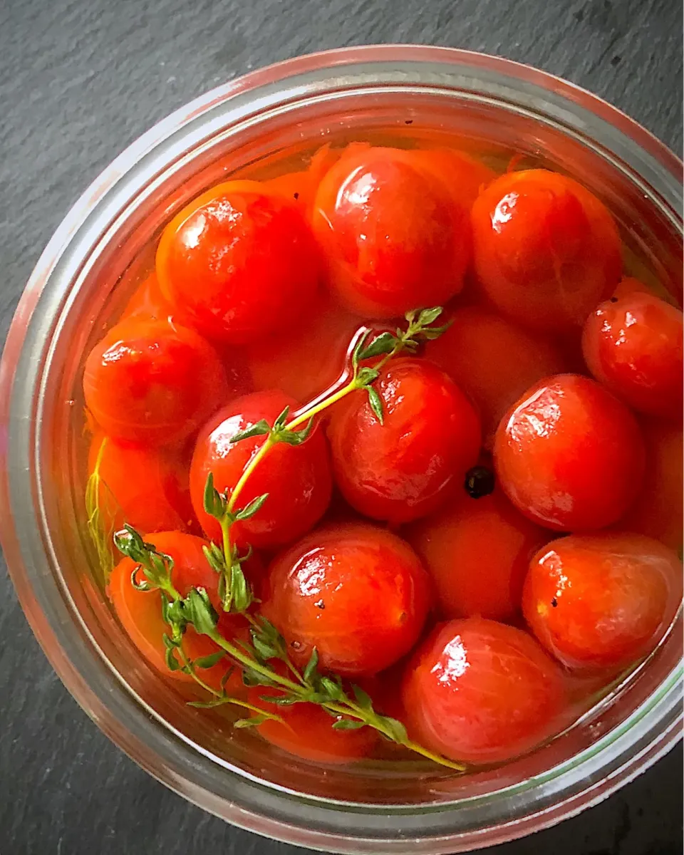 Snapdishの料理写真:🍅ミニトマトのマリネ🍅|Michiyo Shimizuさん