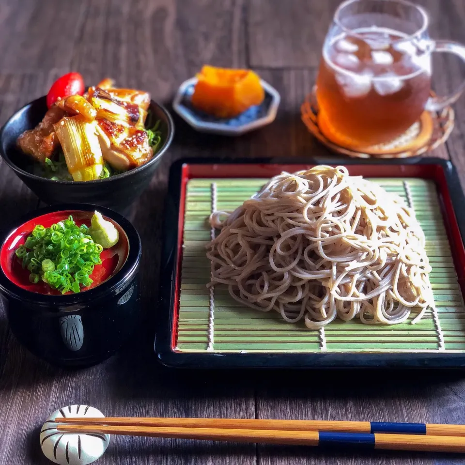 Snapdishの料理写真:ざる蕎麦定食|ともみ。さん