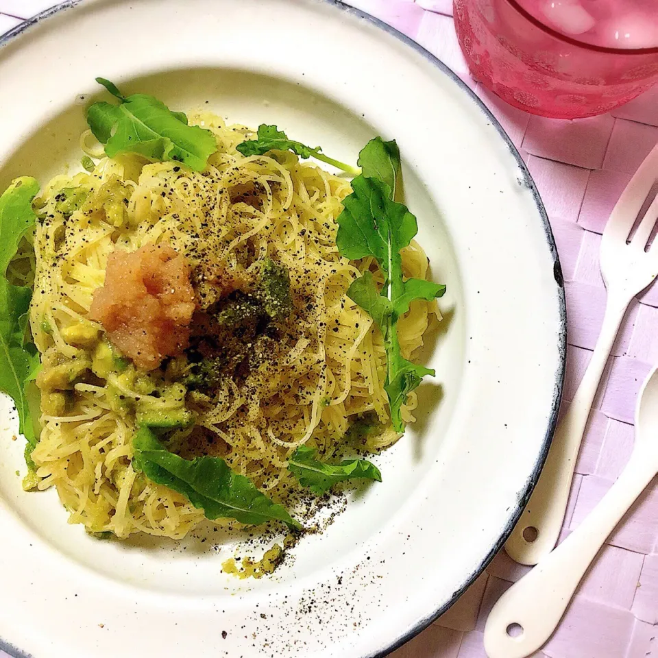 TARAKO Pasta (Cod roe pasta) with Avocado/アボたらこパスタ🥑|angiee♡さん