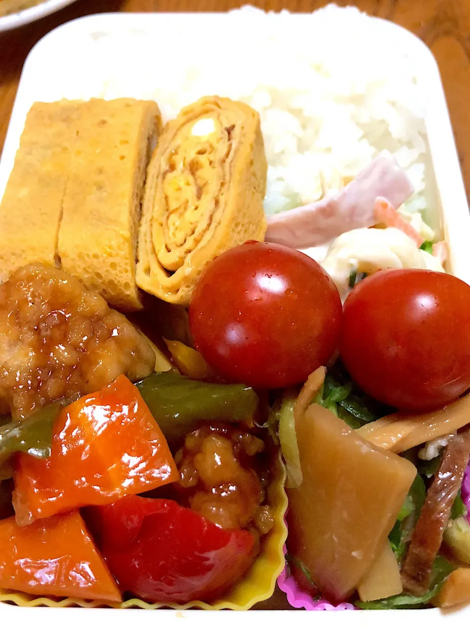 7月9日(月) 酢豚 ネギメンマ 弁当🍱😋|かよっぺさん