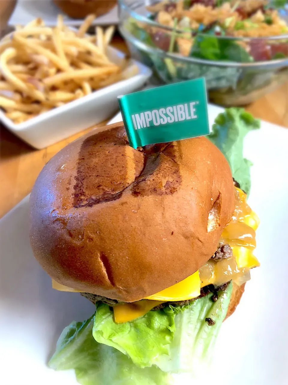 Snapdishの料理写真:Impossible burger🍔|Shiba2014さん