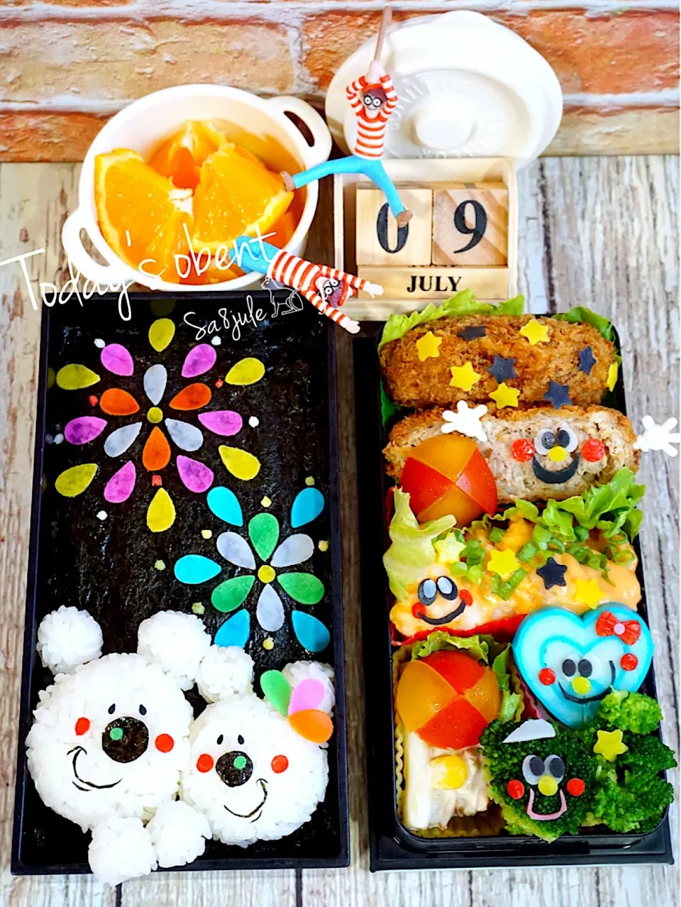 花火ぉ弁当(♥´꒳`*)(*´꒳`♥)|La-Jule Sa8さん