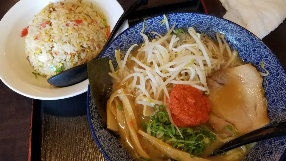 明太とんこつラーメン&チャーハンランチ|Morito Kamiyaさん