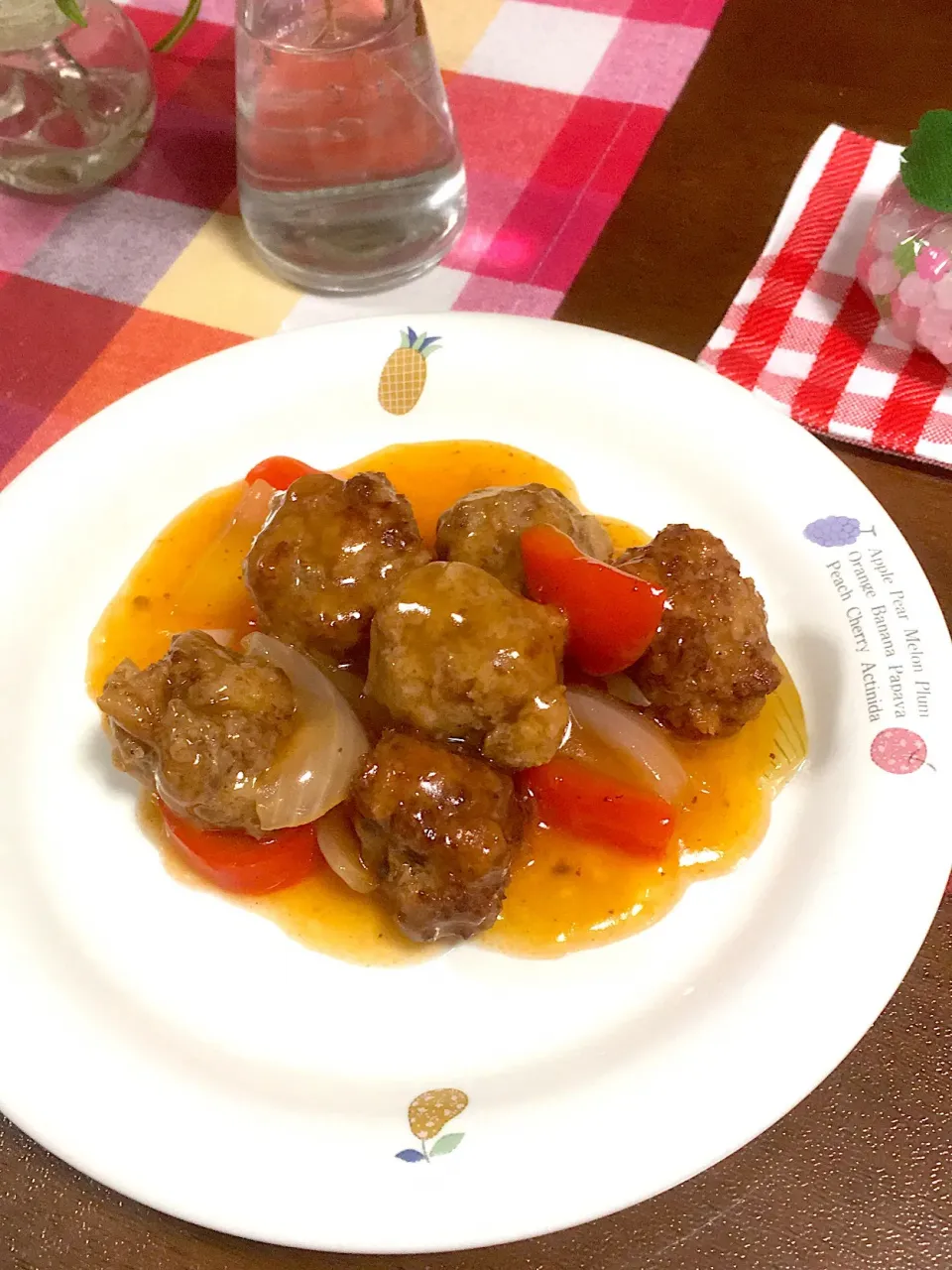 Snapdishの料理写真:甘酢あんかけ肉団子〜|けもさん