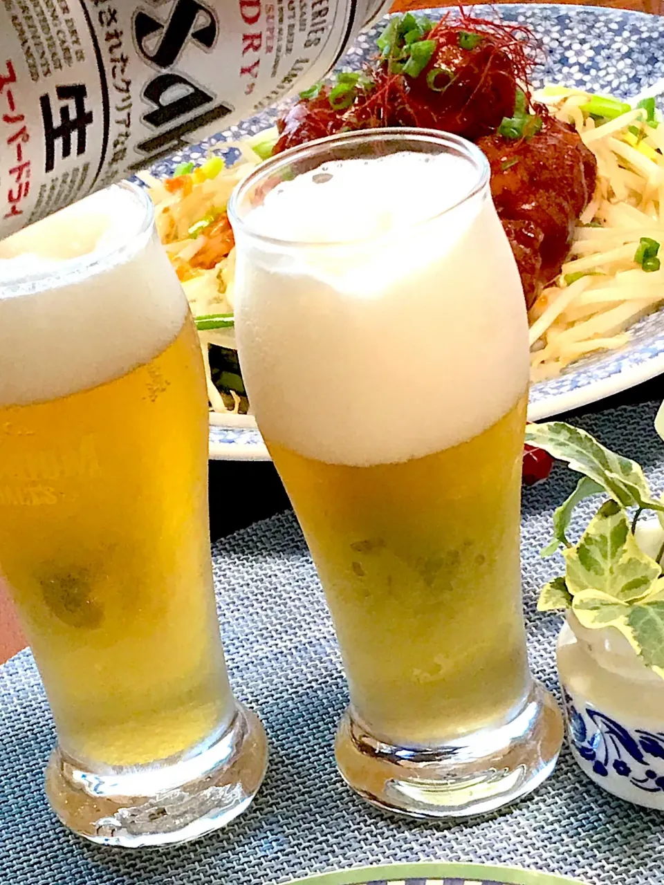 野球テレビ観戦しながら、カンパーイ🍺|シュトママさん