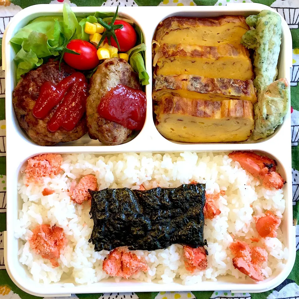 ハンバーグ弁当 #弁当記録|アチコさん